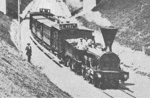 1860 Photo de train entre Lausanne et Renens.