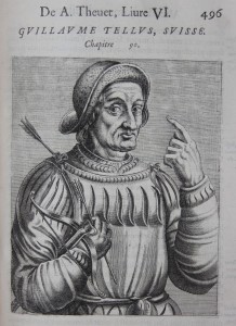 Guillaume Tell, Pourtraits et Vies des Hommes Illustres, André Thévet, Paris 1584