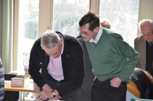 Walter et Christian lors d'une bourse